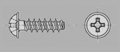 Prometall srl - VITI PER PLASTICA TESTA CILINDRICA FLANGIATA CON IMPRONTA PHILIPS FILETTO A 30° S/PUNTA