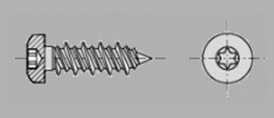 Prometall srl - VITI HI-LO TESTA CILINDRICA CON IMPRONTA TORX C/PUNTA 