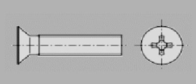 Prometall srl - VITI TESTA PIANA SVASATA CON IMPRONTA CROCE