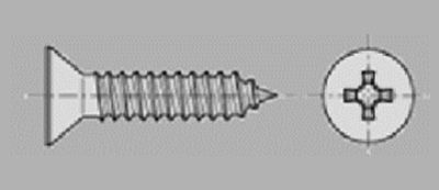 Prometall srl - VITI AUTOFILETTANTI TESTA PIANA SVASATA CON IMPRONTA PHILIPS C/PUNTA
