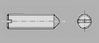Prometall srl - GRANI PUNTA CONICA CON INTAGLIO 14H