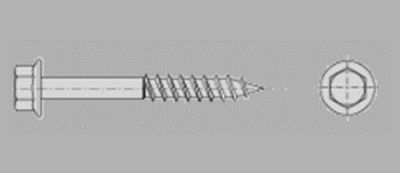 Prometall srl - VITI PER LEGNO TESTA ESAGONALE FLANGIATA PER COPERTURE