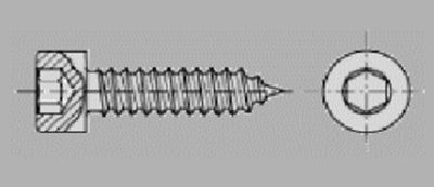 Prometall srl - VITI AUTOFILETTANTI TESTA CILINDRICA CON ESAGONO INCASSATO