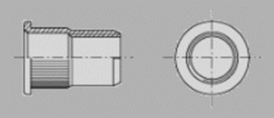 Prometall srl - INSERTI FILETTATI ZIGRINATI TESTA CILINDRICA