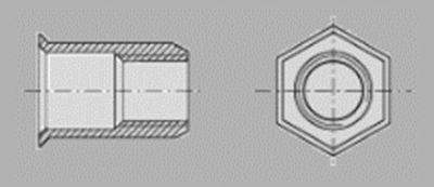 Prometall srl - INSERTI FILETTATI GAMBO ESAGONALE TESTA RIDOTTA